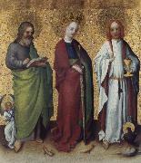 Saints Matthew,Catherine of Alexandria and John the Vangelist Stefan Lochner